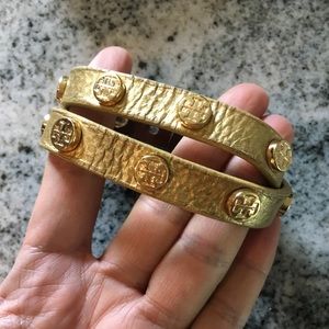 Gold leather Tory Burch bracelet